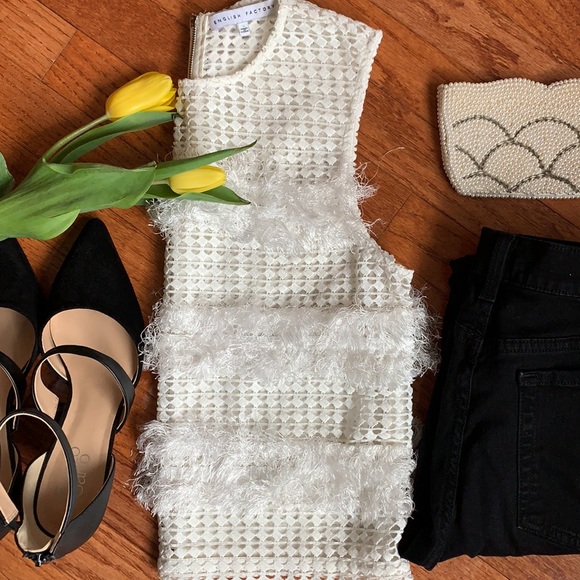 English Factory - Sleeveless White Top - Picture 2 of 8